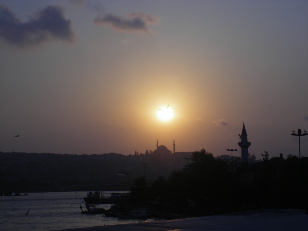 Coucher de soleil sur Istanbul