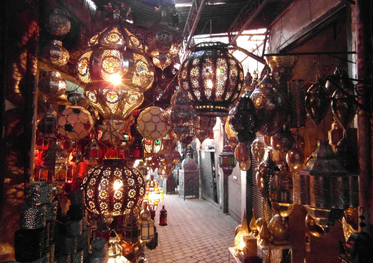 Lumière dans le Souk