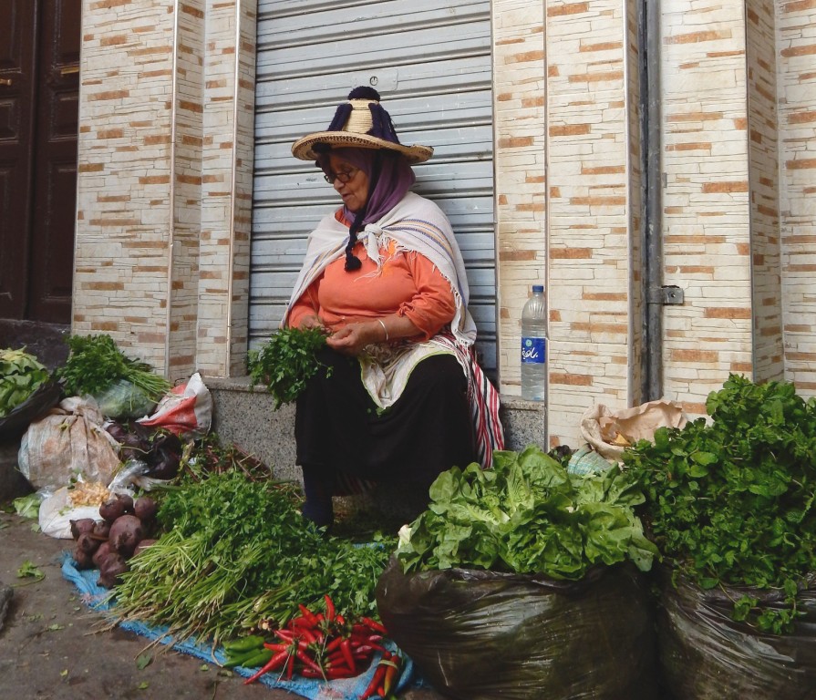 Vendeuse de légumes à Tanger
